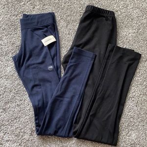 👉FINAL Lot of 2 juniors leggings size xs black and blue